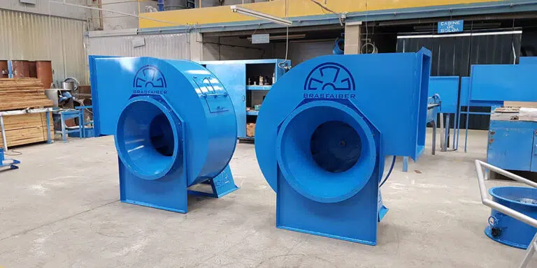 Exaustor Centrífugo Industrial com Base de Fixação - Brasfaiber