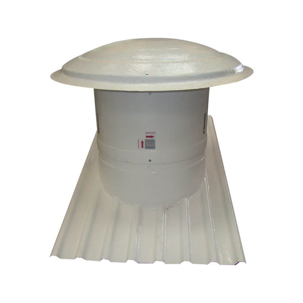 Exaustor Axial de Telhado Industrial ET83 830mm em Fibra de Vidro PRFV - Brasfaiber