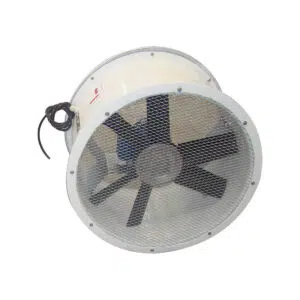 Exaustor Axial Industrial EA63-W 630mm em Fibra de Vidro com Base W - Brasfaiber