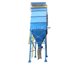 Filtro de manga industrial Brasfaiber - vista frontal do equipamento de filtragem