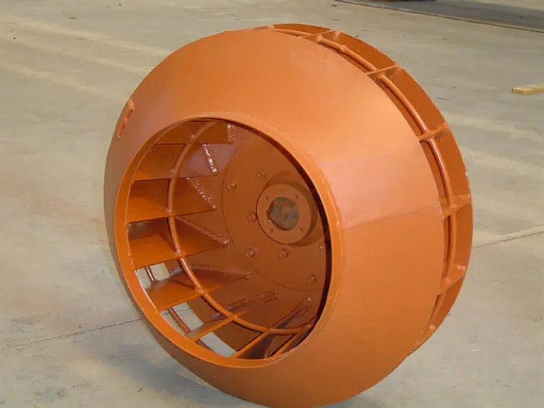 Rotor para exaustor industrial em fibra de vidro anticorrosivo - Brasfaiber