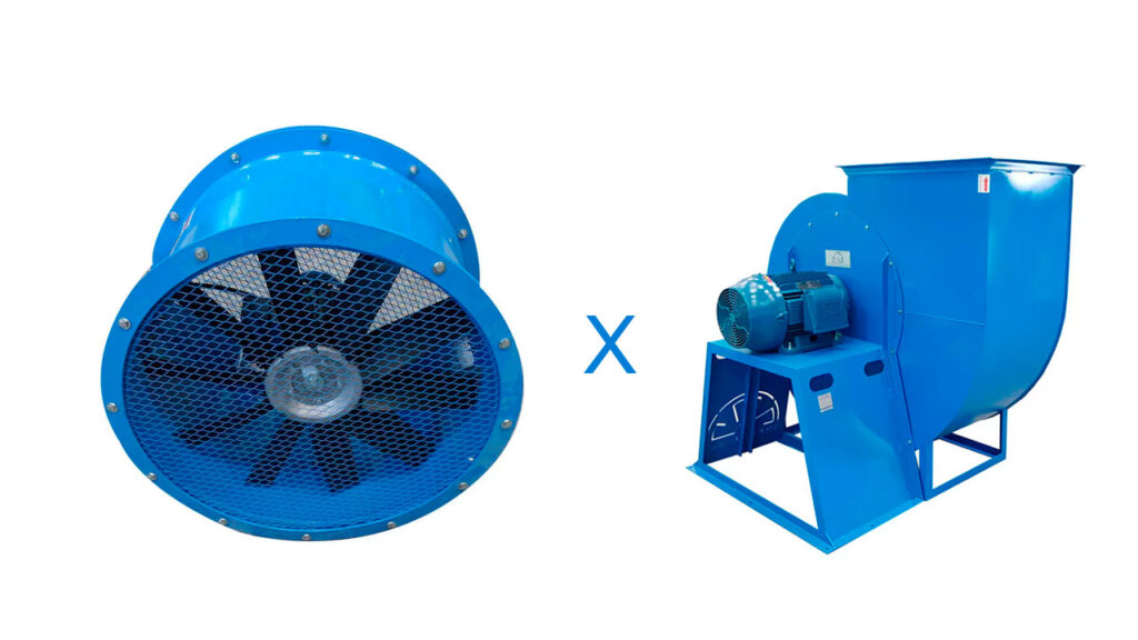 Comparativo Exaustor Axial e Centrífugo Industrial - Brasfaiber