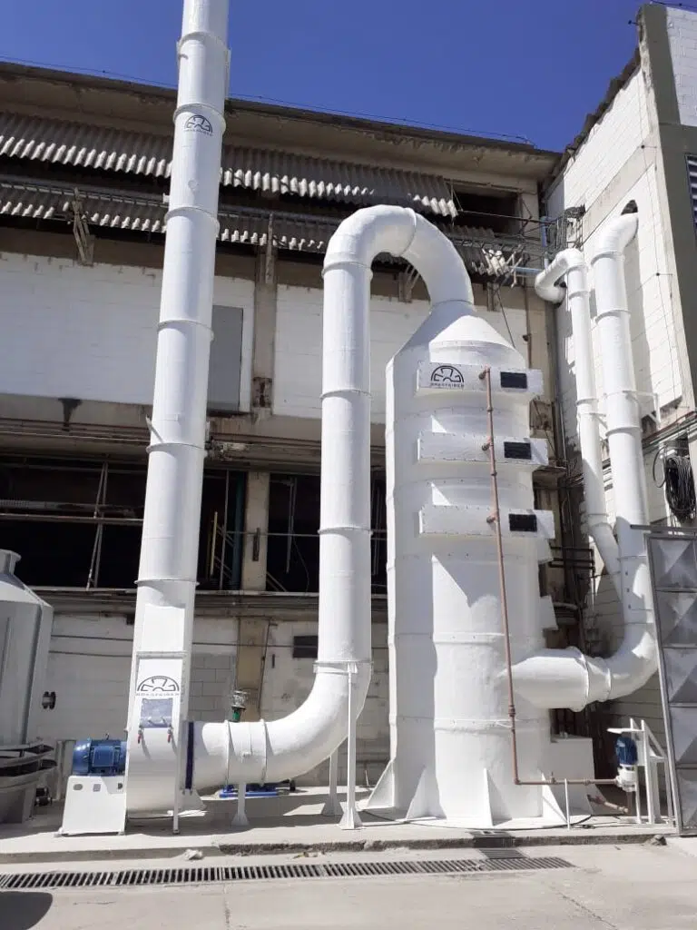 Lavador de Gases Industrial Brasfaiber para Controle de Emissões Atmosféricas