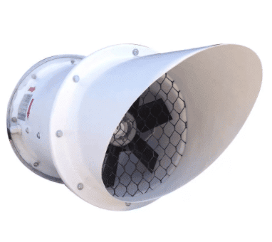 ventilador axial de parede