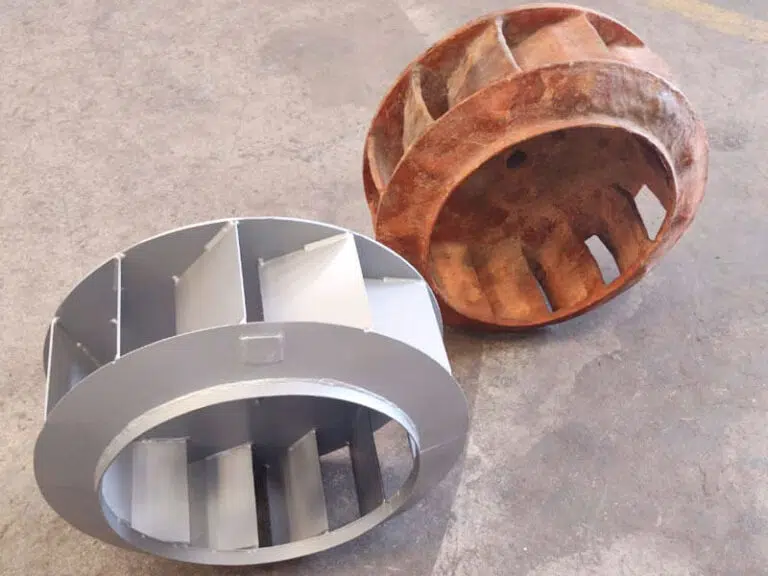 Rotor para Exaustor Centrífugo Industrial em Aço Carbono - Brasfaiber