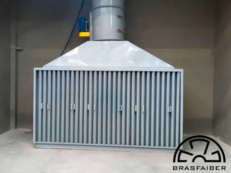 Cabine de Pintura Industrial para Indústria de Construção - Brasfaiber