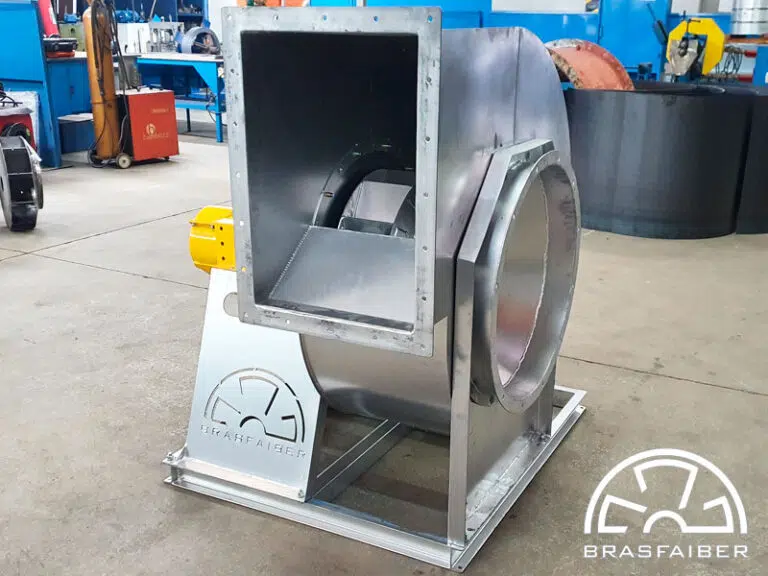 Exaustor Centrífugo para Alta Temperatura até 250°C em Aço - Brasfaiber