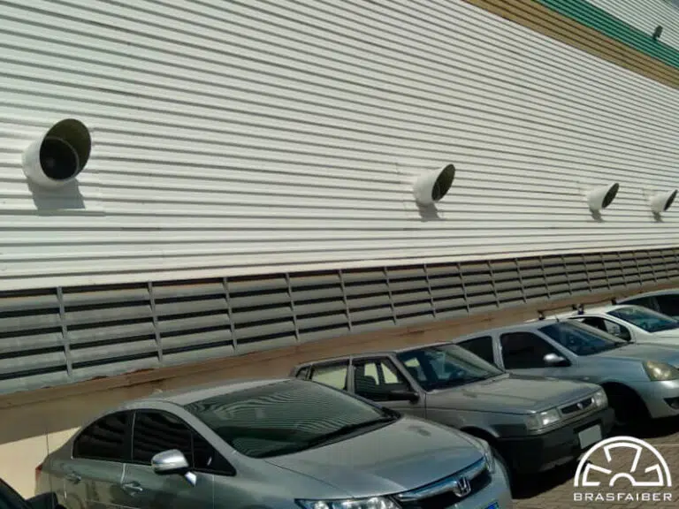 Exaustores de Parede Industriais em Galpao Logistico - Brasfaiber