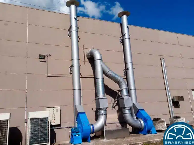 Duplo exaustor para Exaustão Localizada de Gases Inflamáveis e Explosivos