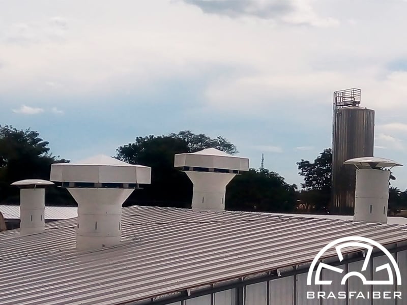 Sistema de ventilação para industria de laticinios