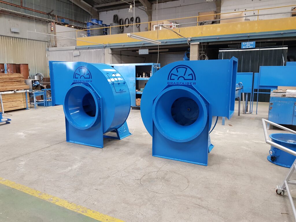 Exaustor Centrífugo Limit Load Detalhe do Rotor - Brasfaiber