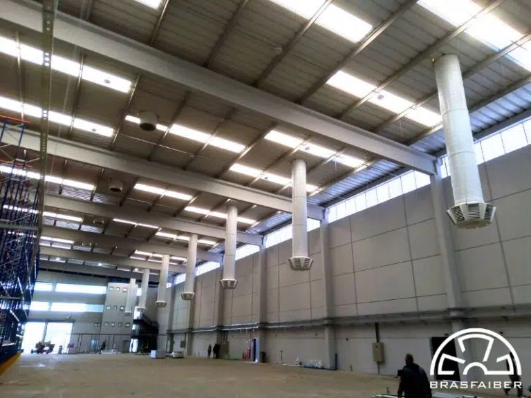 Ventilação industrial — Projeto de Diluição de Ar para Indústria de Plásticos e Papel