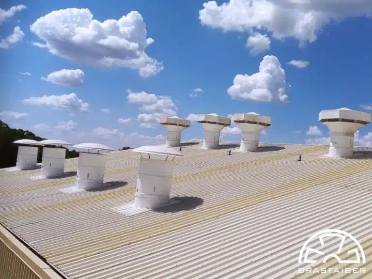Insufladores de telhado — Projeto de Ventilação e Exaustão para Mineração