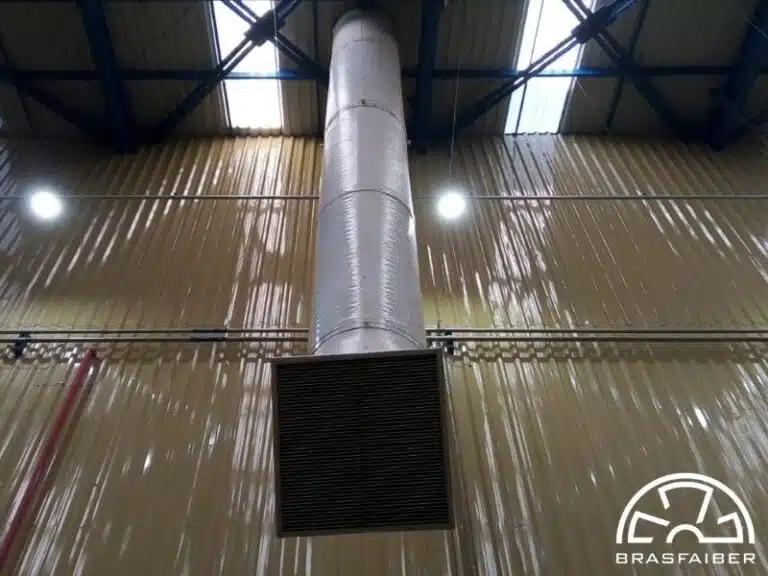 Insuflador de telhado — Projeto de Ventilação e Exaustão para Mineração
