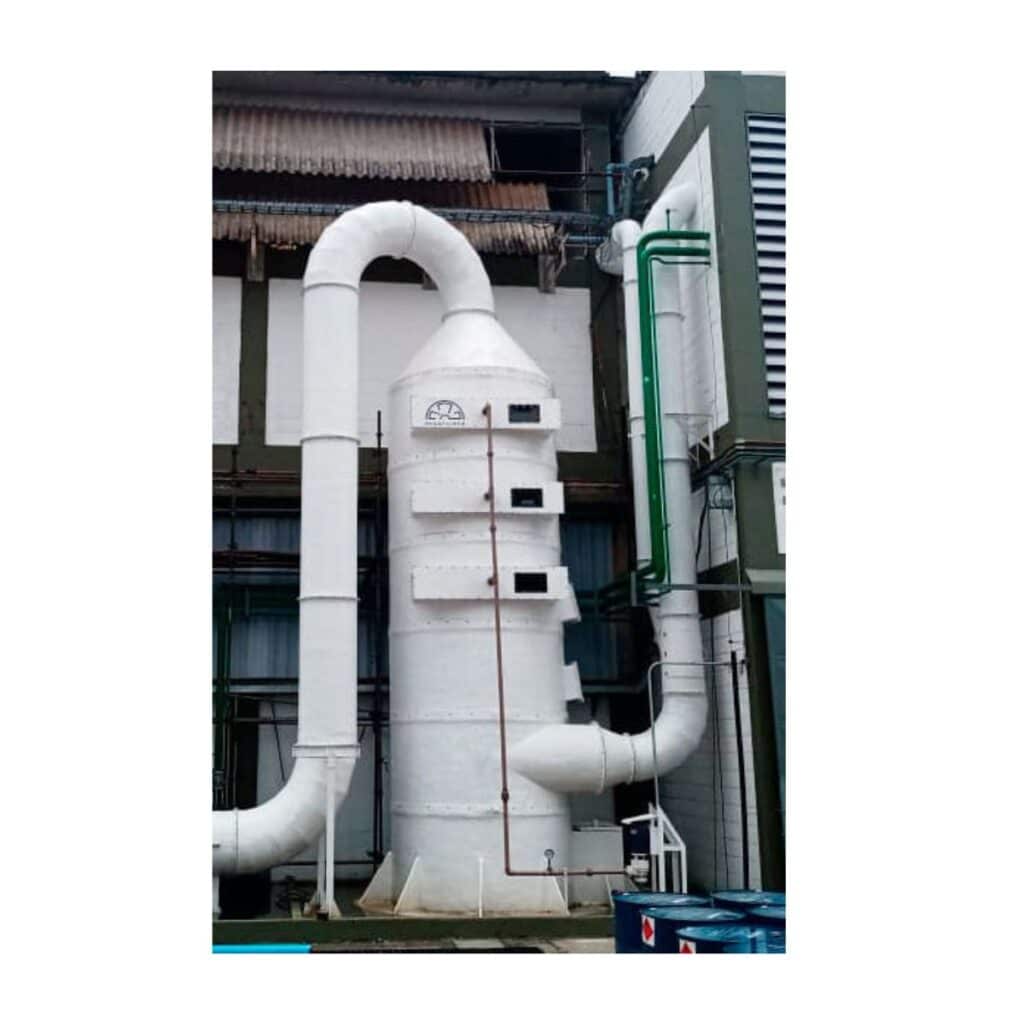 Lavador de Gases Industrial Brasfaiber - Solução em PRFV para Tratamento de Gases