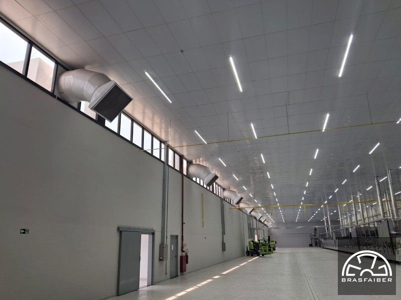 Sistema de Exaustão e Ventilação Industrial para Indústria Alimentícia - Vista 3 - Brasfaiber
