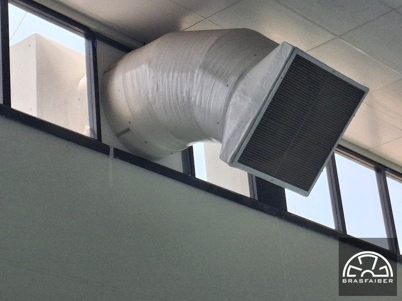 Sistema de Exaustão e Ventilação Industrial para Indústria Alimentícia - Vista 5 - Brasfaiber
