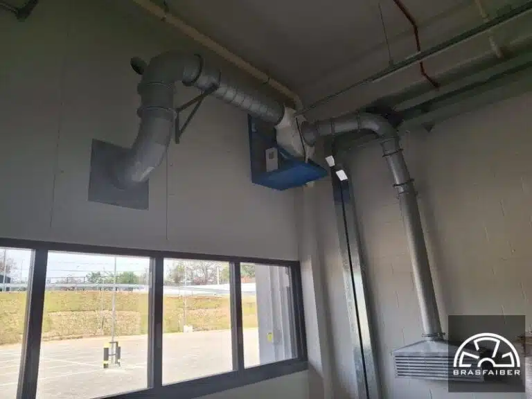 Sistema de Exaustão e Ventilação Industrial para Indústria Alimentícia - Vista 6 - Brasfaiber