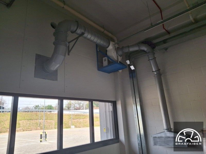 Sistema de Exaustão e Ventilação Industrial para Indústria Alimentícia - Vista 6 - Brasfaiber
