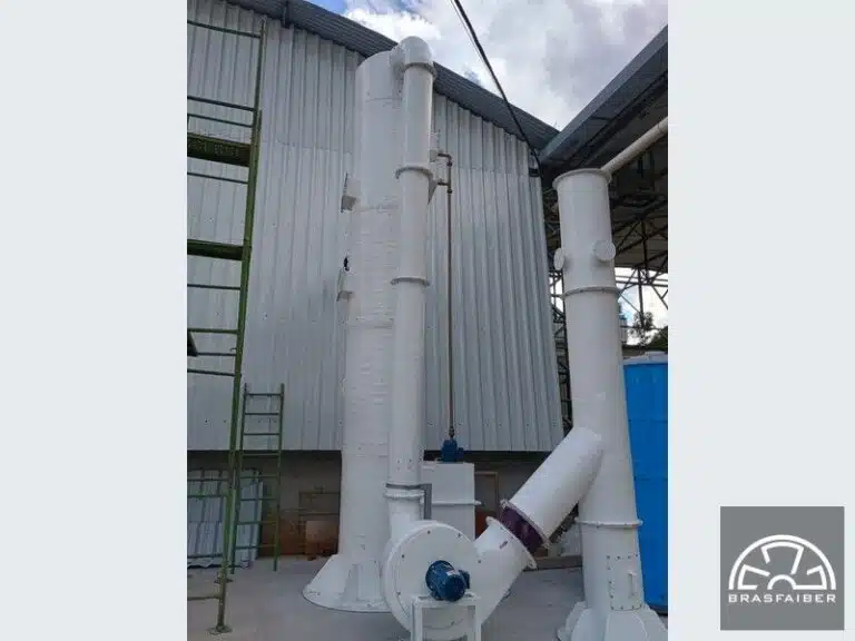 Lavador de Gases industrial para Indústria de Papel e Celulose - Vista 2 - Brasfaiber