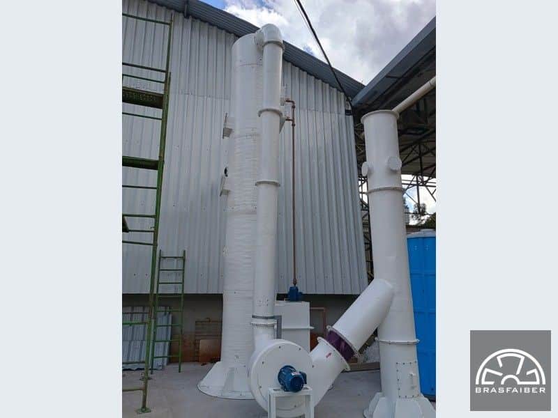 Lavador de Gases industrial para Indústria de Papel e Celulose - Vista 2 - Brasfaiber