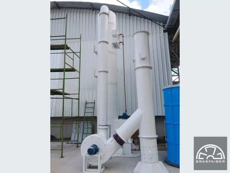 Lavador de Gases industrial para Indústria de Papel e Celulose - Vista 4 - Brasfaiber