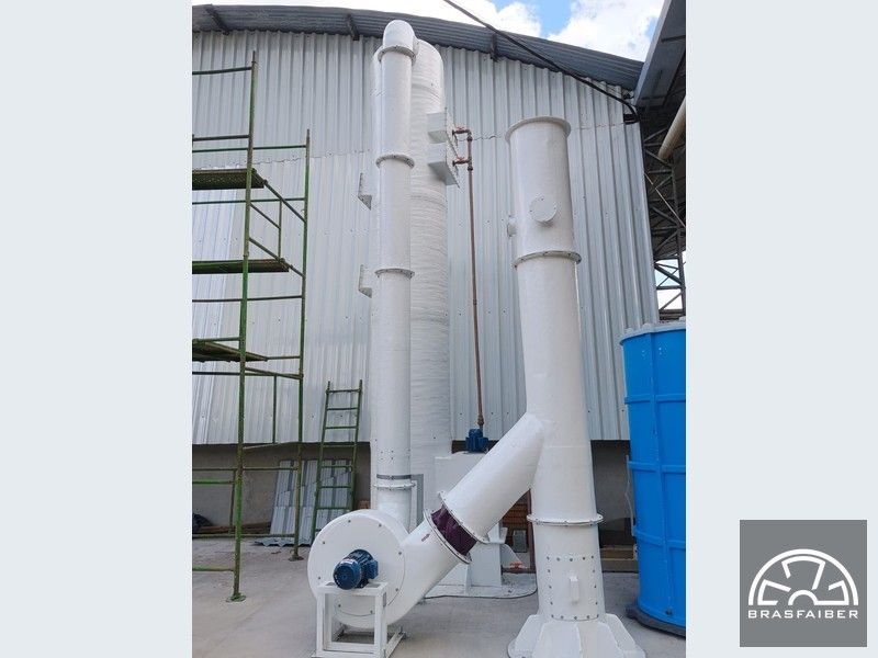 Lavador de Gases industrial para Indústria de Papel e Celulose - Vista 4 - Brasfaiber