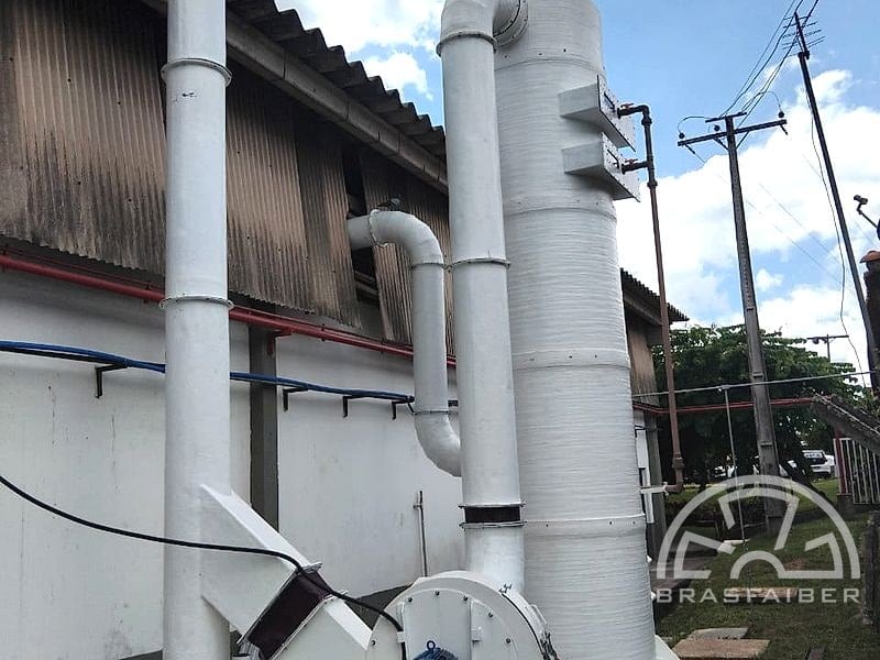 Projeto de Lavagem de Gases e Exaustão para Indústria de Fertilizantes