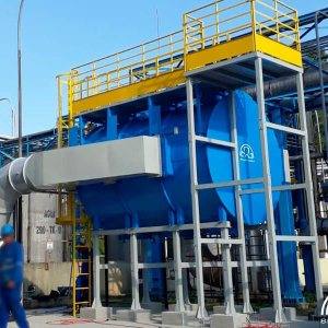 Sistema de filtragem de odores em indústria química Brasfaiber