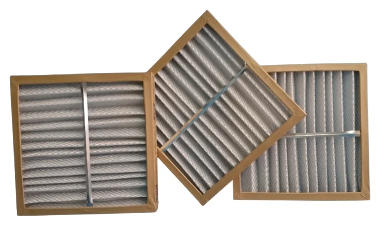 Conjunto de filtros plissados zig-zag 500x500x50mm poliéster G4