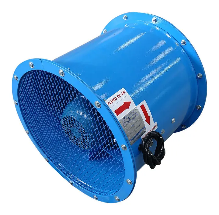 Exaustor Axial EA27-M-CH 300mm em Chapa - Vista Lateral - Brasfaiber