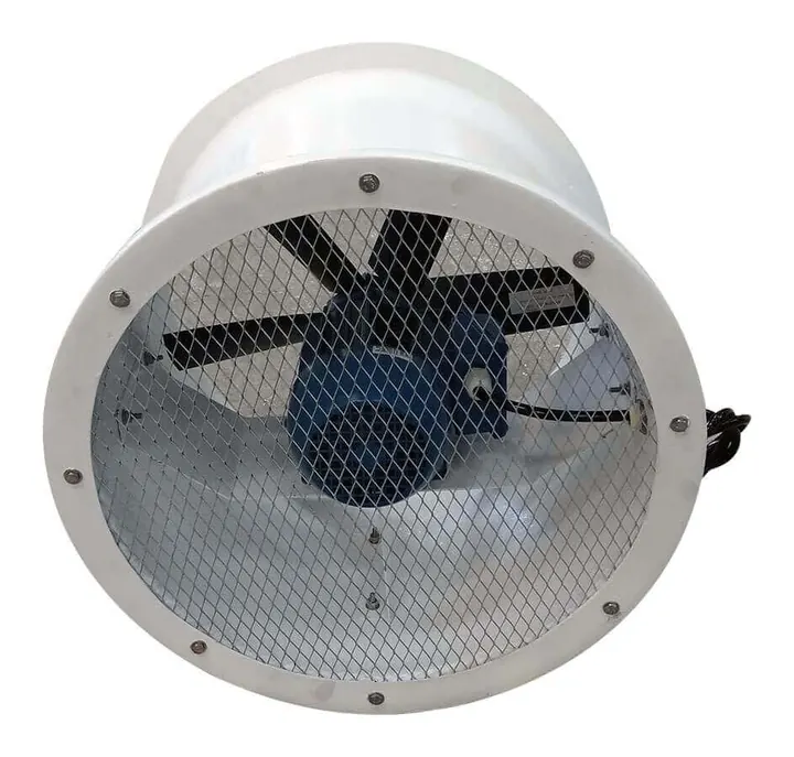Exaustor Axial EA53 530mm em Fibra de Vidro - Vista Lateral - Brasfaiber