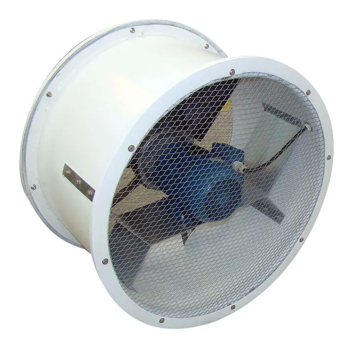 Exaustor Axial EA63 630mm em Fibra de Vidro - Vista Lateral - Brasfaiber