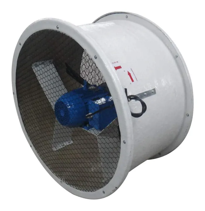 Exaustor Axial a Prova de Explosao EA103-EX 1030mm em Fibra de Vidro - Vista Lateral - Brasfaiber