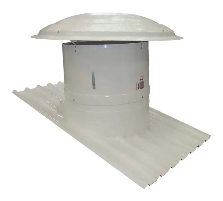 Exaustor de Telhado ET93-W-AR 930mm com Atenuador e Base W - Brasfaiber
