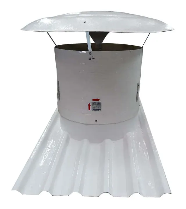 Exaustor de Telhado ET63-W-DSP 630mm com Damper e Base W - Brasfaiber