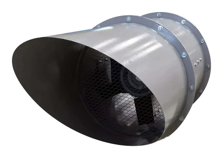 Exaustor Axial de Parede EP27-M-CH 300mm em Chapa - Vista Lateral - Brasfaiber