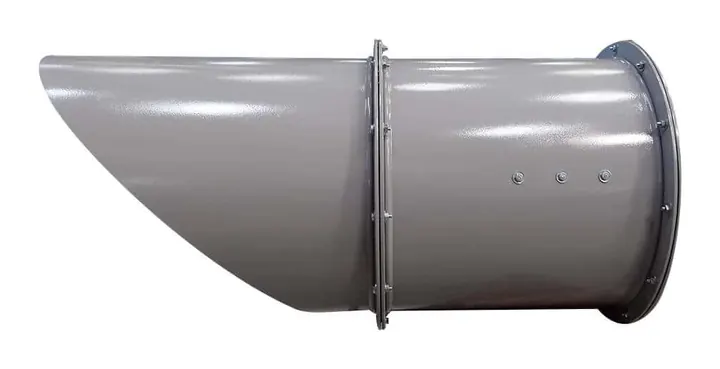 Exaustor Axial de Parede EP27-CH 300mm em Chapa - Vista Lateral - Brasfaiber