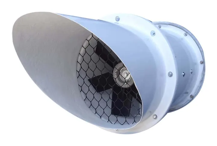 Exaustor Axial de Parede EP35 350mm em Fibra de Vidro PRFV - Brasfaiber