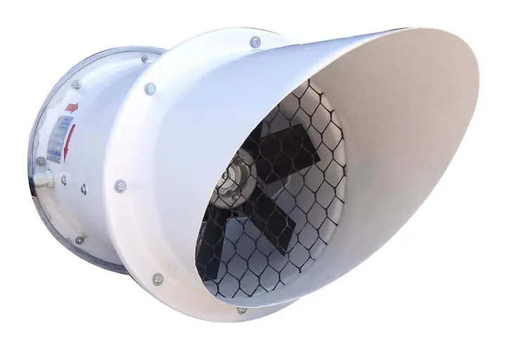 Exaustor Axial de Parede EP35 350mm - Detalhe Instalacao - Brasfaiber