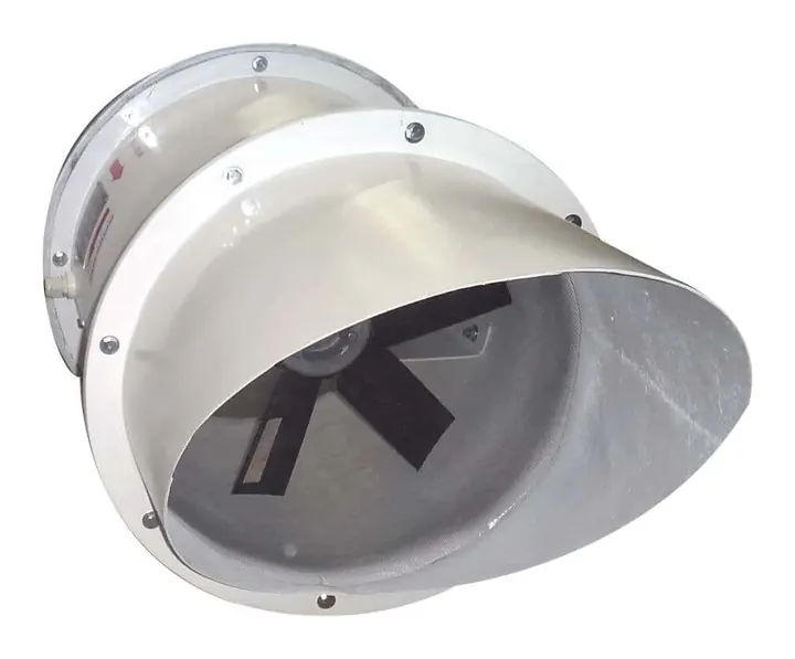 Exaustor Axial de Parede EP40 400mm em Fibra de Vidro PRFV - Brasfaiber