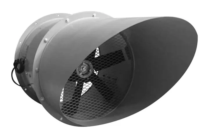 Exaustor Axial de Parede EP45-CH 450mm em Chapa - Detalhe Motor - Brasfaiber