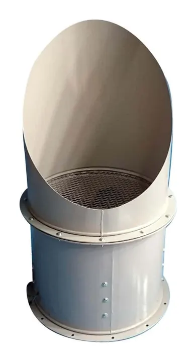 Exaustor Axial de Parede EP53-CH 530mm em Chapa - Vista Lateral - Brasfaiber