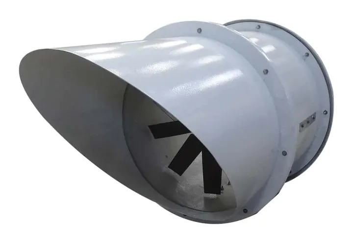 Exaustor Axial de Parede EP63-W 630mm com Base W - Vista Lateral - Brasfaiber
