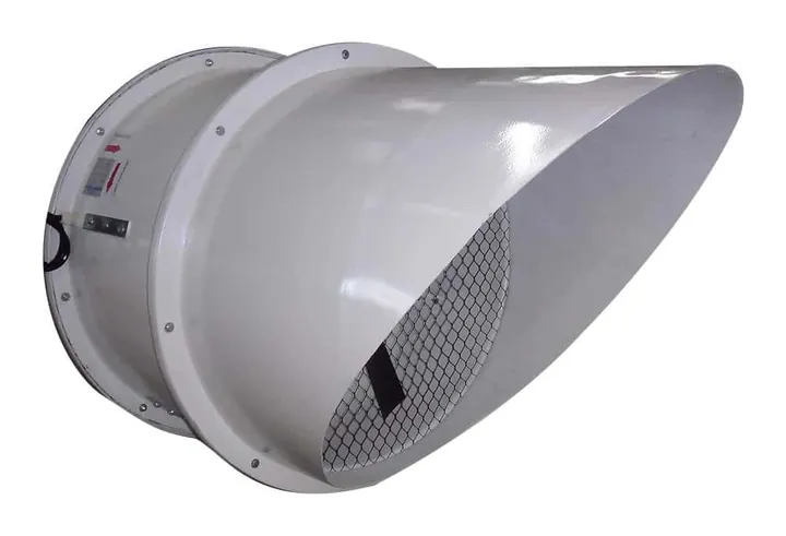 Exaustor Axial de Parede EP83 830mm - Detalhe do Motor - Brasfaiber
