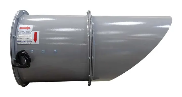 Exaustor Axial de Parede EP103-CH 1030mm em Chapa - Vista Traseira - Brasfaiber