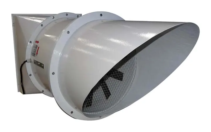 Exaustor Axial de Parede EP103-DSP 1030mm com Damper sob Pressao - Brasfaiber