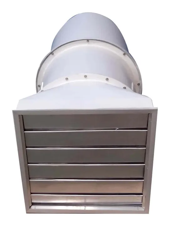 Exaustor Axial de Parede EP103-DSP 1030mm com Damper - Vista Lateral - Brasfaiber