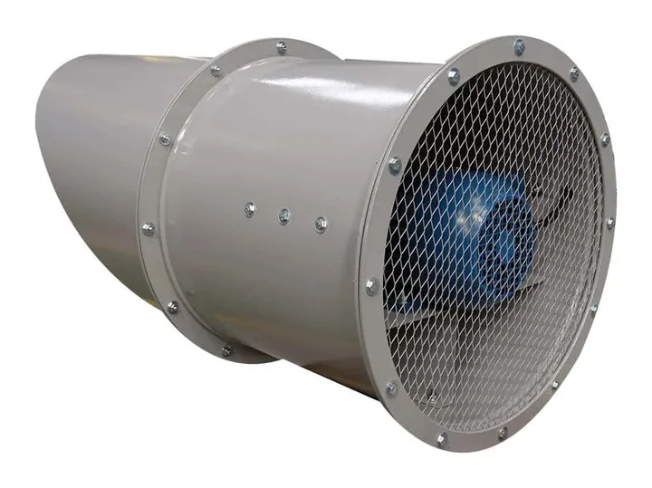 Exaustor Axial de Parede EP103-W-CH 1030mm em Chapa - Detalhe Instalacao - Brasfaiber