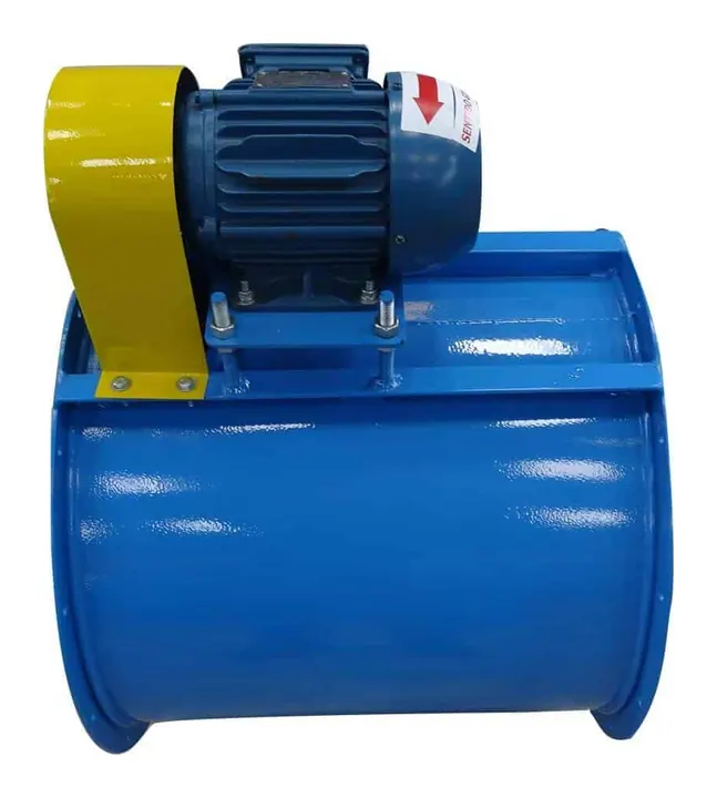 Exaustor Axial de Transmissao Indireta ETA30 300mm - Vista Lateral - Brasfaiber